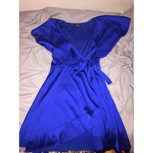Blue Wrap Dress from Akira